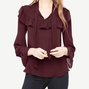 Ann Taylor Pussy Bow Blouse